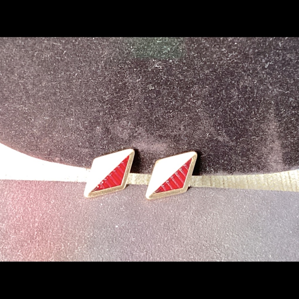 Kreisler Vintage Yellow 12k GF Red Ruby Cufflinks